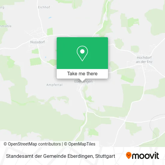Карта Standesamt der Gemeinde Eberdingen