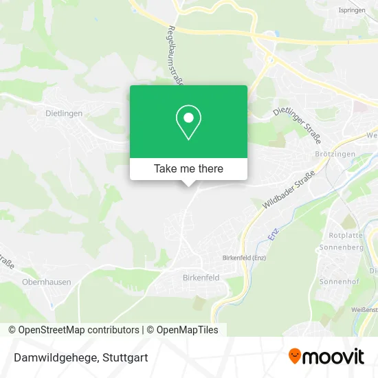 Карта Damwildgehege