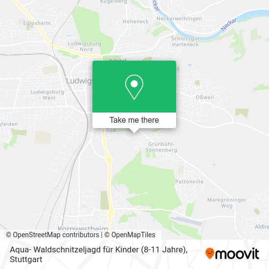 Карта Aqua- Waldschnitzeljagd für Kinder (8-11 Jahre)