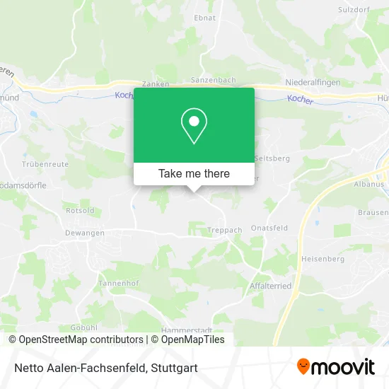 Карта Netto Aalen-Fachsenfeld