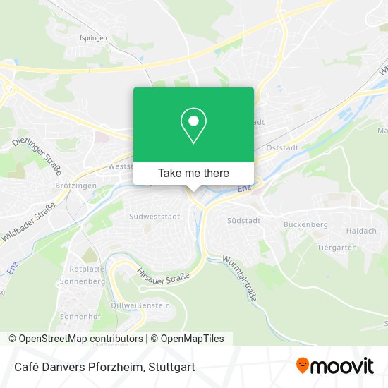 Карта Café Danvers Pforzheim