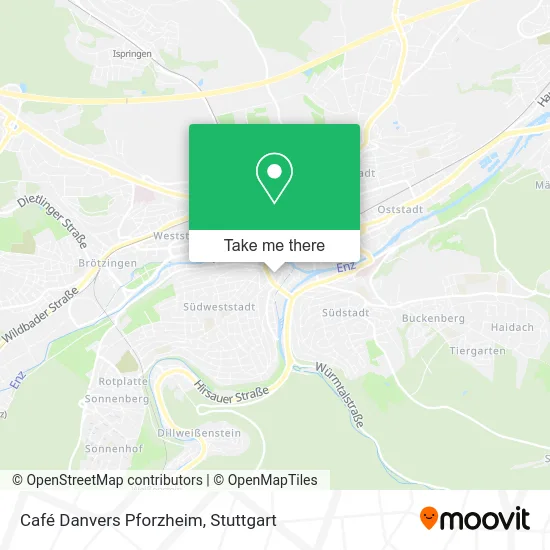 Карта Café Danvers Pforzheim