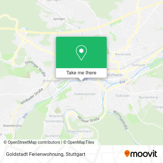 Карта Goldstadt Ferienwohnung