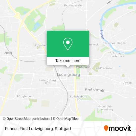 Карта Fitness First Ludwigsburg