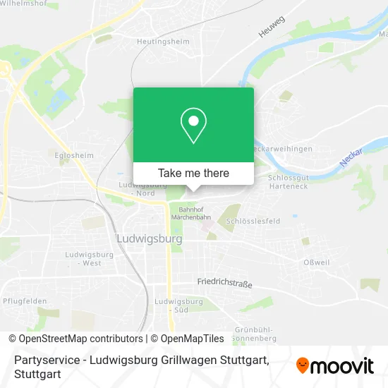 Карта Partyservice - Ludwigsburg Grillwagen Stuttgart