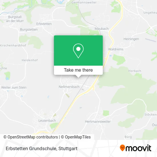 Карта Erbstetten Grundschule