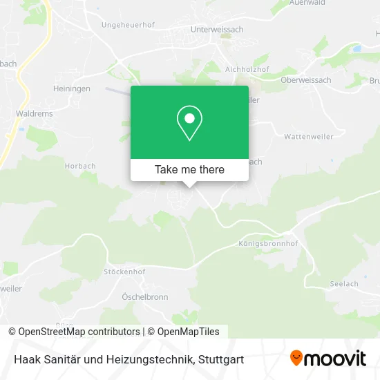 Карта Haak Sanitär und Heizungstechnik