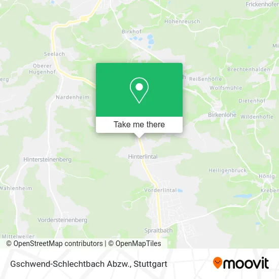 Карта Gschwend-Schlechtbach Abzw.