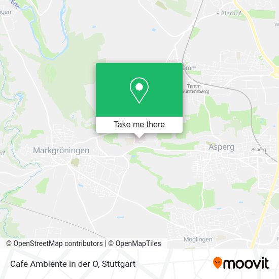 Карта Cafe Ambiente in der O