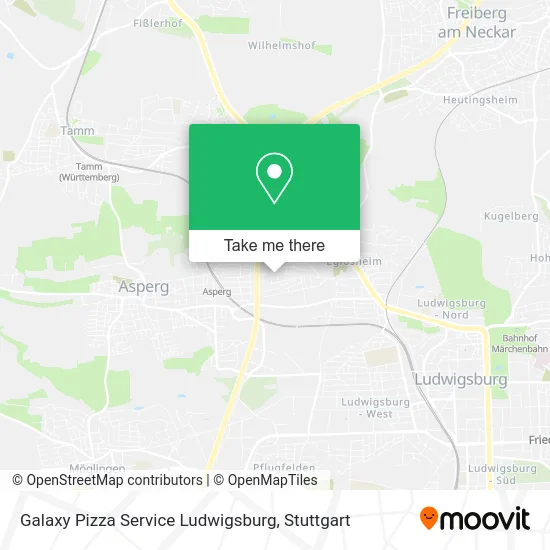 Карта Galaxy Pizza Service Ludwigsburg