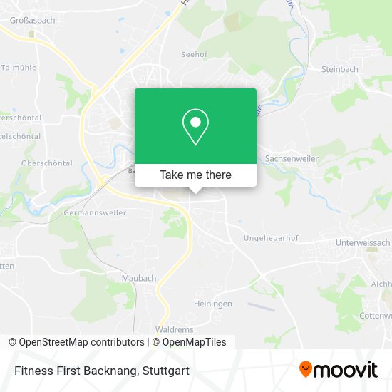 Карта Fitness First Backnang