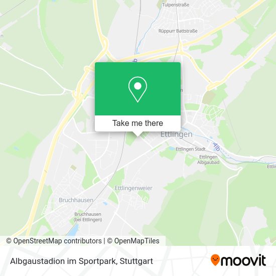 Карта Albgaustadion im Sportpark