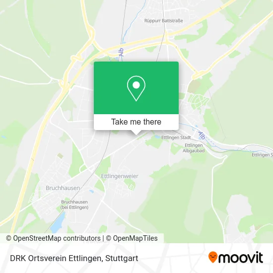 Карта DRK Ortsverein Ettlingen