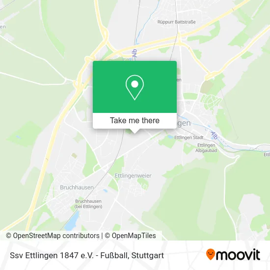 Карта Ssv Ettlingen 1847 e.V. - Fußball