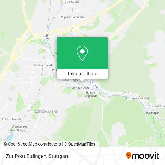 Карта Zur Post Ettlingen