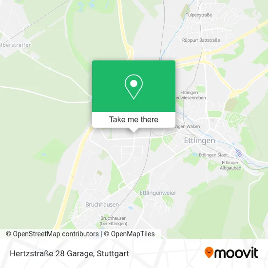 Карта Hertzstraße 28 Garage