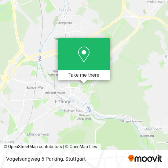 Карта Vogelsangweg 5 Parking