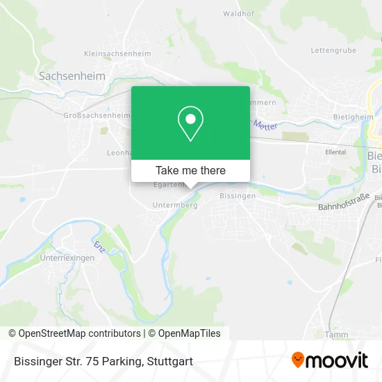 Карта Bissinger Str. 75 Parking