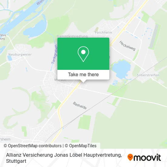 Карта Allianz Versicherung Jonas Löbel Hauptvertretung
