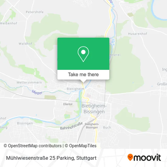 Карта Mühlwiesenstraße 25 Parking