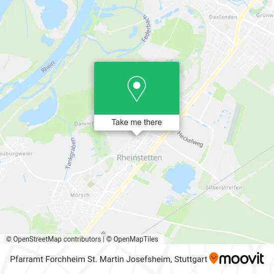 Карта Pfarramt Forchheim St. Martin Josefsheim