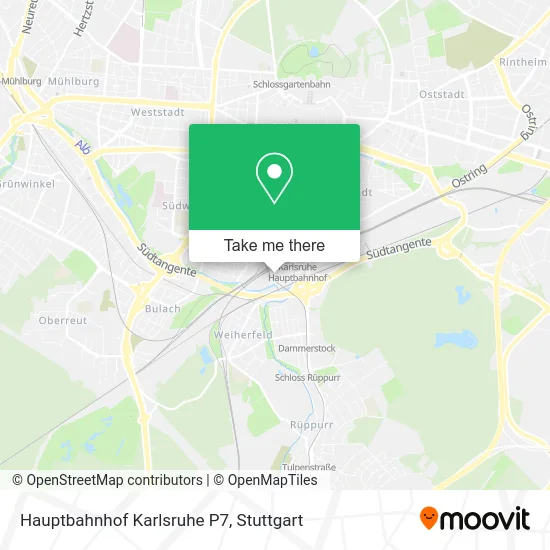 Карта Hauptbahnhof Karlsruhe P7