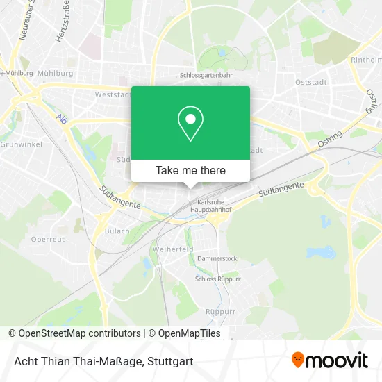 Карта Acht Thian Thai-Maßage