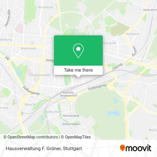 Карта Hausverwaltung F. Gröner