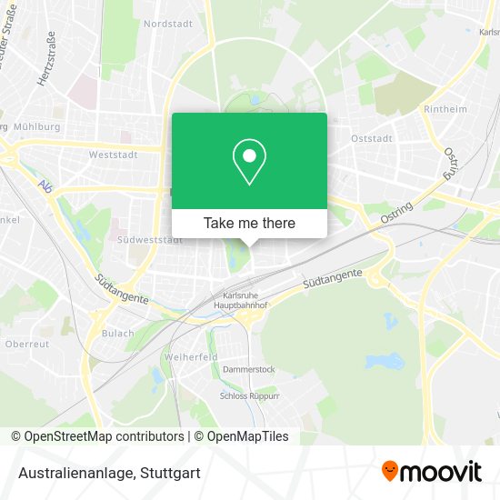 Карта Australienanlage