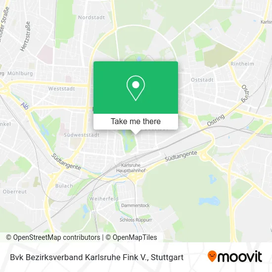 Карта Bvk Bezirksverband Karlsruhe Fink V.