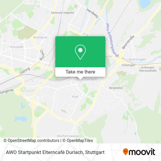 Карта AWO Startpunkt Elterncafé Durlach