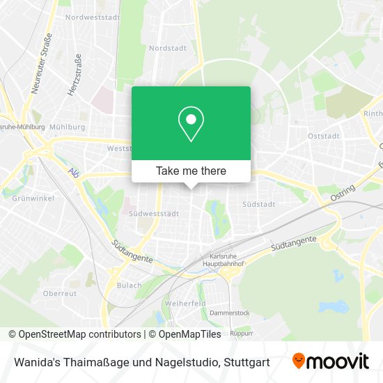 Карта Wanida's Thaimaßage und Nagelstudio