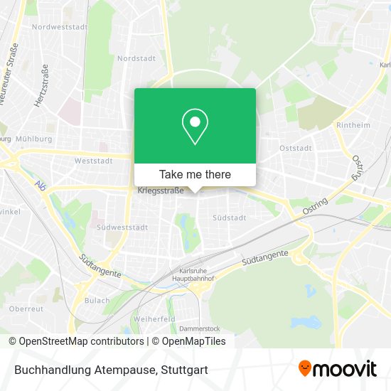 Карта Buchhandlung Atempause