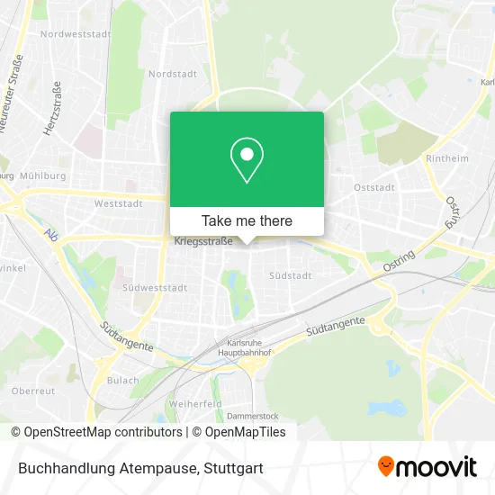 Карта Buchhandlung Atempause