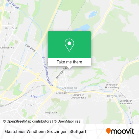 Карта Gästehaus Windheim Grötzingen