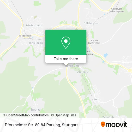 Карта Pforzheimer Str. 80-84 Parking