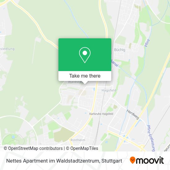 Карта Nettes Apartment im Waldstadtzentrum