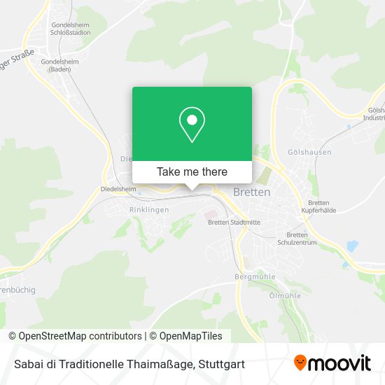 Карта Sabai di Traditionelle Thaimaßage
