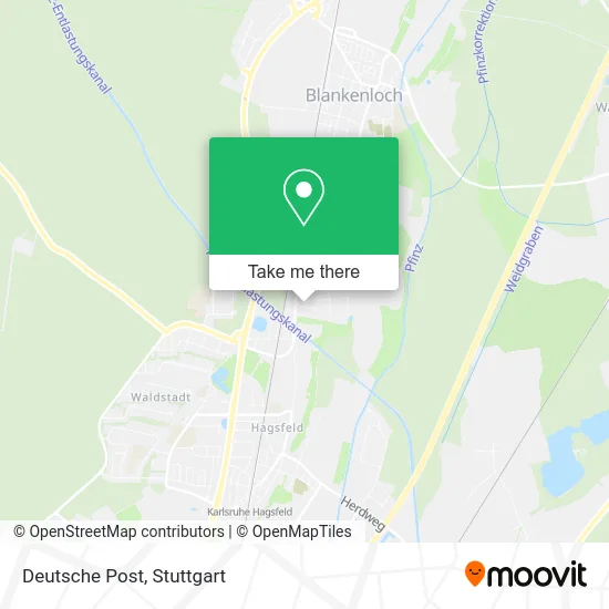 Карта Deutsche Post