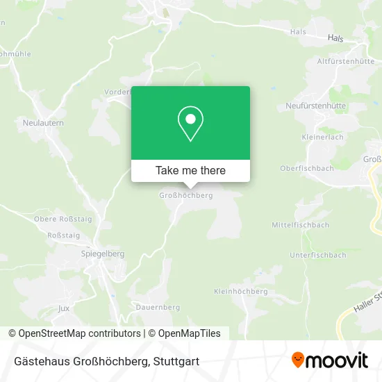 Карта Gästehaus Großhöchberg