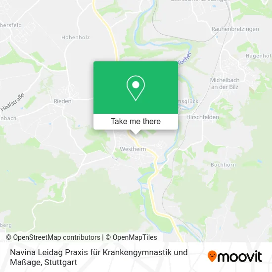 Карта Navina Leidag Praxis für Krankengymnastik und Maßage