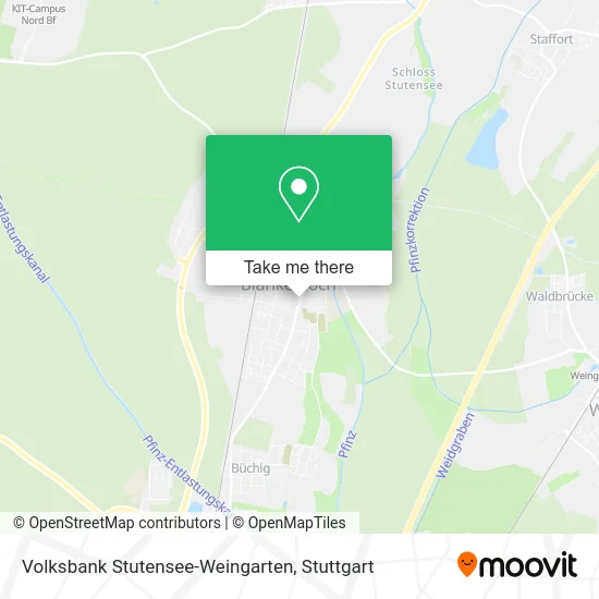 Карта Volksbank Stutensee-Weingarten