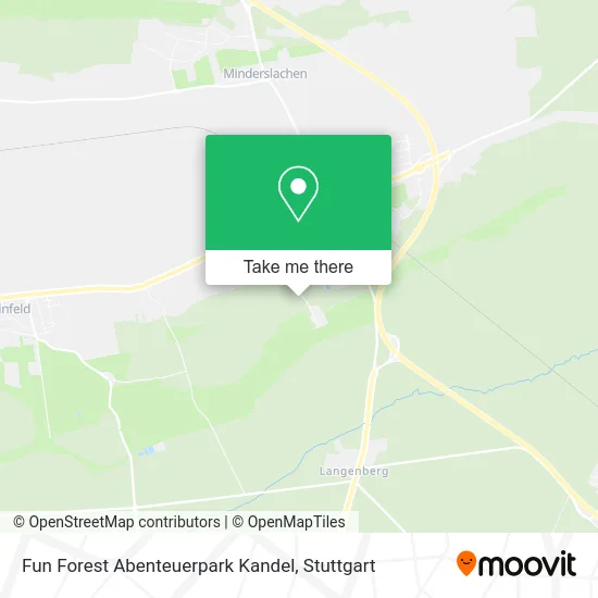 Карта Fun Forest Abenteuerpark Kandel