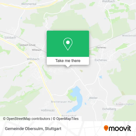 Карта Gemeinde Obersulm