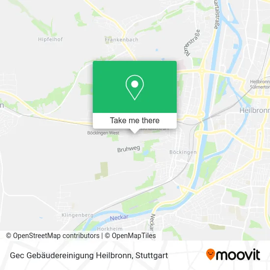 Карта Gec Gebäudereinigung Heilbronn