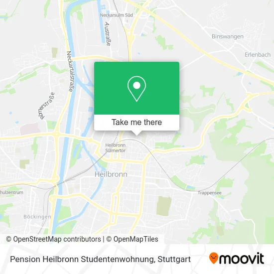 Карта Pension Heilbronn Studentenwohnung