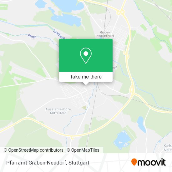 Карта Pfarramt Graben-Neudorf
