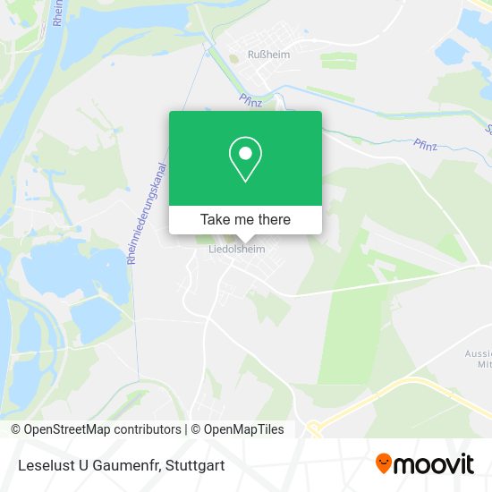 Карта Leselust U Gaumenfr