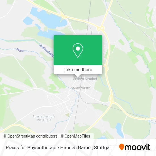 Карта Praxis für Physiotherapie Hannes Gamer