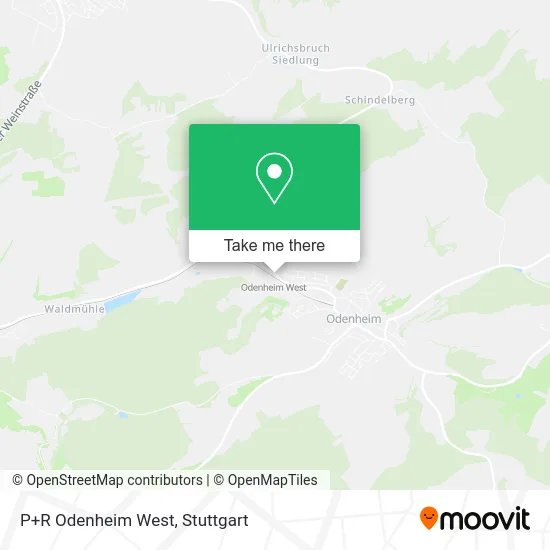 Карта P+R Odenheim West